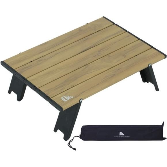 Ultralight Compact Mini Beach Picnic Folding Alu. Table with Carry Bag, Two Size - Picture 1 of 6